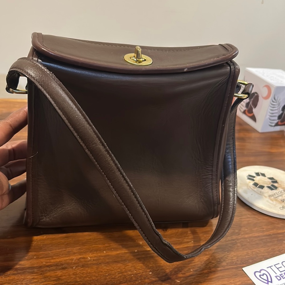 Vintage Coach Geometric Turnlock bag